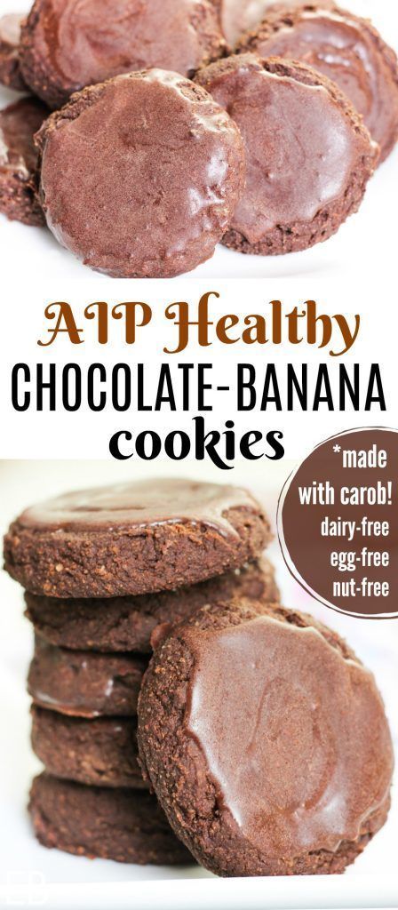 Aip Chocolate, Chocolate Banana Cookies, Coconut Butter Recipes, Aip Cookies, Holiday Cookie Party, Healthy Chocolate Banana, Eat Beautiful, Paleo Snack, Autoimmune Paleo Recipes