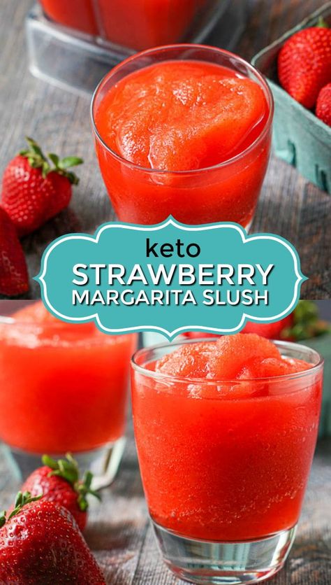 Sugar Free Alcoholic Drinks, Margarita Slush, Sugar Free Alcohol, Sugar Free Margarita, Low Carb Alcoholic Drinks, Slush Recipes, Sugar Free Fruits, Low Carb Cocktails, Sugar Free Drinks