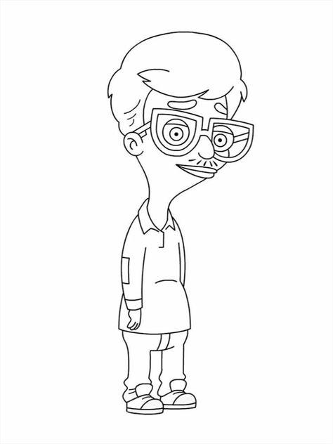 Big Mouth Coloring Pages, Big Mouth Template, Big Mouth Character Template, Big Mouth Characters Drawings, Big Mouth Drawing, Big Mouth Characters, Big Mouth Tattoo, Hormone Monster, Skeleton Hands Drawing