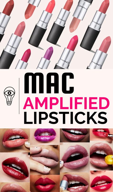 Discover the best MAC Amplified lipstick shades for all skin tones; the best MAC lipsticks from Cosmo to Blankety, Violetta and more! Cosmo Mac Lipstick, Drugstore Lip Liner, Mac Lipstick Cosmo, Lipstick For Indian Skin, Lipstick For Olive Skin, Lip Liner Swatches, Olive Skin Lipstick, Lipstick On Brown Skin, Best Lipstick Shades