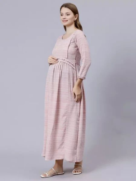 Baby Pink Pregnancy Dress For Maternity Pink Pregnancy Dress, Pregnancy Dress, Maternity Wardrobe, Pregnancy Wardrobe, Versatile Dresses, Maternity Dresses, Baby Pink, Formal Event, New Baby Products