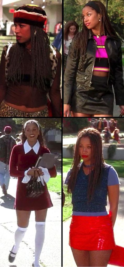 Stacey Dash as Dionne in 'Clueless' (1995). Costume Designer: Mona May. Dionne Clueless Outfits, Clueless Costume, Black 90s Fashion, Stacey Dash, Ropa Hip Hop, Clueless Fashion, Cher Horowitz, 90s Inspired Outfits, Mario Sorrenti