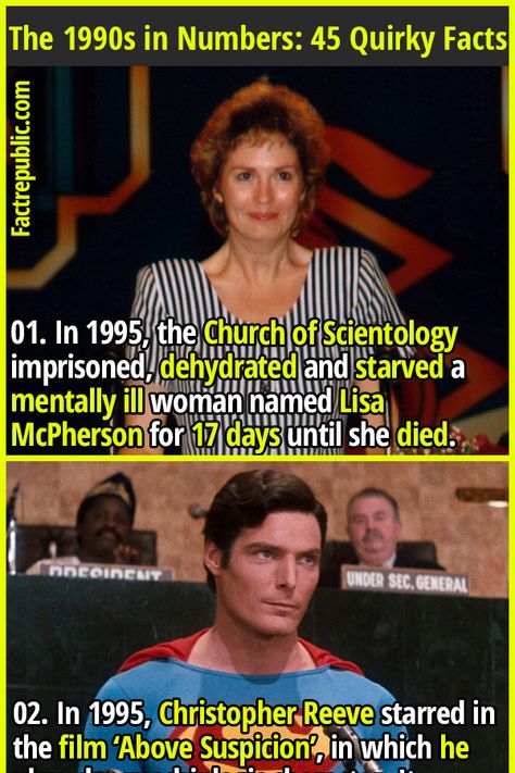 Scientology Facts, Fact Republic, Curious Facts, Christopher Reeve, Wow Facts, Unbelievable Facts, Random Facts, Secret Society, The 1990s