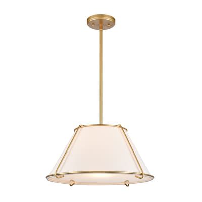 Shop westmore by elk lighting dovas gold transitional white glass cone pendant light in the pendant lighting section of Lowes.com Cone Pendant Light, White Linen Fabric, Kitchen Pendants, Elk Lighting, Kitchen Pendant Lighting, Hanging Pendant Lights, Home Decor Lights, Glass Diffuser, Hanging Pendants