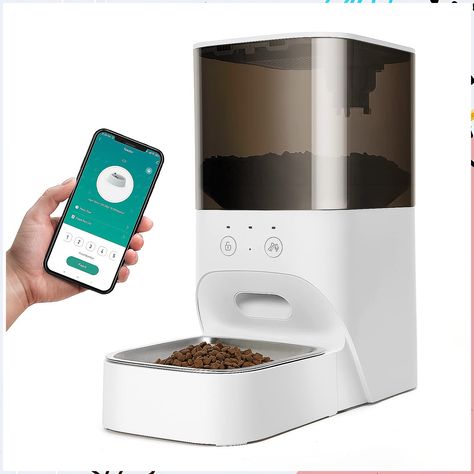 boqii Pet Feeder, 4L Automatic Cat Feeder with APP Control, 30s Voice Recorder, 2.4G Wi-Fi Enabled,Food Grade Stainless Steel Dog Food Dispenser, Auto Cat Feeder, Pet Food Dispenser, Automatic Cat Feeder, Automatic Feeder, Grain Storage, Food Dispenser, Cat Feeder, Voice Recorder