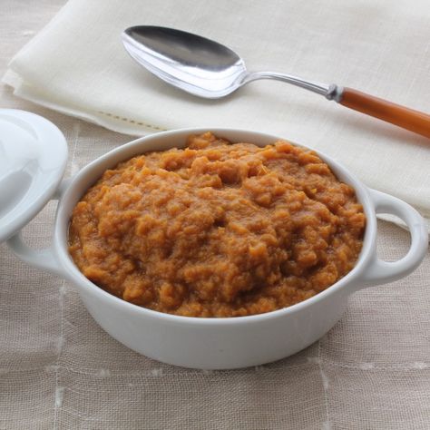 Bourbon Mashed Sweet Potatoes #EmerilsHoliday Bourbon Sweet Potatoes, Dish Ideas, Emeril Lagasse, Mashed Sweet Potatoes, Thanksgiving Menu, Sweet Potato Casserole, Squash Recipes, Potato Dishes, Sweet Potato Recipes