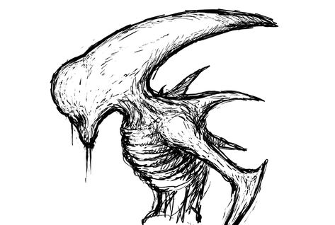 Neomorph, alien, dark art, monster, sketch Alien Horror Art, Xenomorph Art Drawing, Xenomorph Sketch, Monster Sketch Dark, Horror Art Dark Sketch, Xenomorph Drawing, Alien Anatomy, Alien Sketch, Mini Sketch