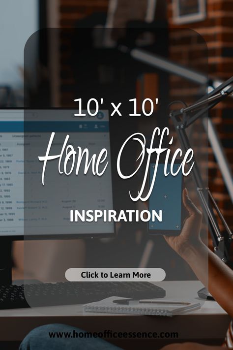 10'x 10' Home Office Inspiration 10x10 Office Layout, 10x10 Office, Corner Office, Home Office Inspiration, Office Layout, Small Home Office, Site Visit, L Shaped Desk, Office Setup