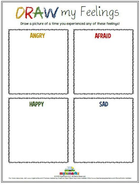 Emotions Worksheet, Feelings Activities, Emotions Activities, Draw A Picture, Social Skills Activities, School Social Work, Therapeutic Activities, Counseling Activities, Child Therapy