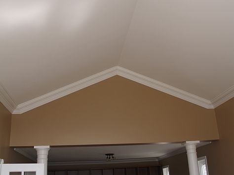 Cathedral Ceiling Trim | cathedral ceilings gallery cathedral ceilings gallery Crown Molding Vaulted Ceiling, Interior Millwork, Cathedral Ceiling Living Room, Ceiling Molding, Ceiling Crown Molding, Molding Ceiling, Vaulted Ceiling Living Room, Ceiling Trim, Cathedral Ceilings