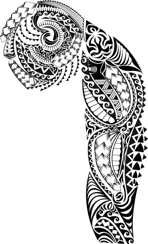 Tattoo Design Maori Tattoo Frau, Tato Maori, Tato Salib, Half Sleeve Tattoos Drawings, Tato Lengan, Polynesian Tattoo Designs, Maori Tattoo Designs, Marquesan Tattoos, Samoan Tattoo