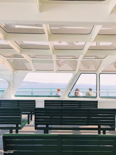 Interior of a passenger ferry | free image by rawpixel.com Ship Interior, Ferry Boat, Boat Interior, Image Photography, Special Places, Book Aesthetic, Free Image, Free Images, Travel Inspiration