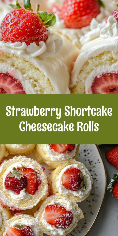 Preparing these Strawberry Shortcake Cheesecake Rolls brought joy to my kitchen as I shared the process with my daughter. The sweet scent of strawberries filled the air, turning our ordinary weekend into a delightful family dessert-making experience. Laughter and love rolled right alongside those crepes! 🍓❤️ Cheesecake Rolls, Coconut Poke Cakes, Strawberry Shortcake Cheesecake, Lemon Blueberry Cheesecake, Macerated Strawberries, Family Desserts, Chocolate Dipped Strawberries, Strawberry Filling, Strawberry Dip