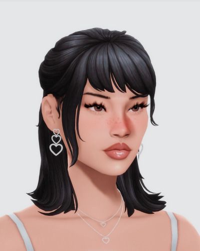 hiiii guys, so happy to be posting again ♡ a week ago or so i accidentally deleted my whole mods folder which was a huge blow to me. but I've been slowly building it back up & plan to keep sharing m… Hair Lookbook, I Accidentally, Beautiful Shorts, Maxis Match, Sims Cc, So Happy, Sims 4, Lookbook, Hair Styles