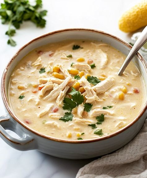 The Best Creamy White Chicken Chili Recipe Rotisserie Chicken Soup Easy, White Bean Chicken Chili With Rotisserie Chicken, White Bean And Chicken Soup, Rotisserie Chicken Recipes Soup, Rotisserie White Chicken Chili, White Chicken Chili Rotisserie, White Chicken Chili With Rotisserie, Recipes With Rotisserie Chicken Easy, Rotisserie Chicken Soup Recipes