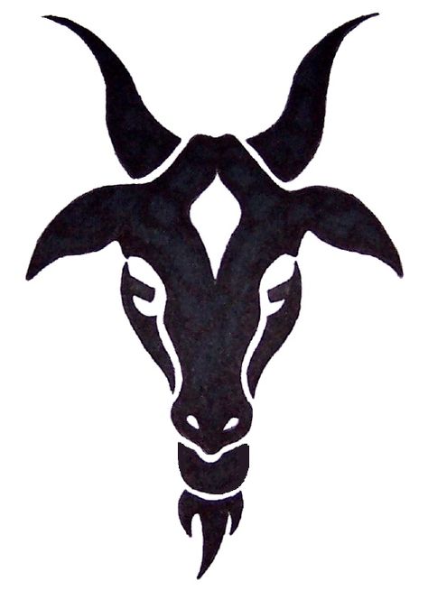 goat design tattoo Goat Horns Tattoo, Goat Horn Tattoo, Capricorn Goat Tattoo, Goat Head Art, Goat Stencil, Goat Tattoo Design, Goat Head Tattoo, Goat Tattoos, Horns Tattoo