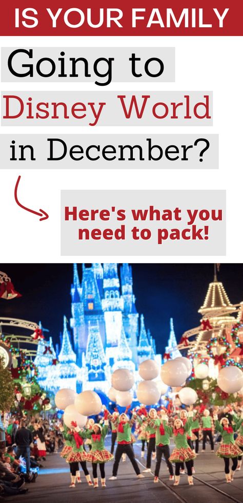 Disney World in December what to pack Disney World In December, Disney World Must Do, Disney World Packing List, Packing List For Disney, Disney World Packing, Disney World Secrets, Disney World Christmas, Disney World Vacation Planning, Disney World Outfits