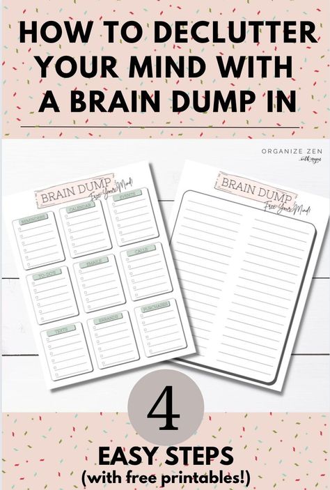 Brain Dump Printable Free, Braindump Template, Free Brain Dump Printable, Brain Dump Template Free Printables, Brain Dump Trigger List, Brain Dump Ideas, Brain Dump Bullet Journal, Brain Dump Template, Brain Dump Printable