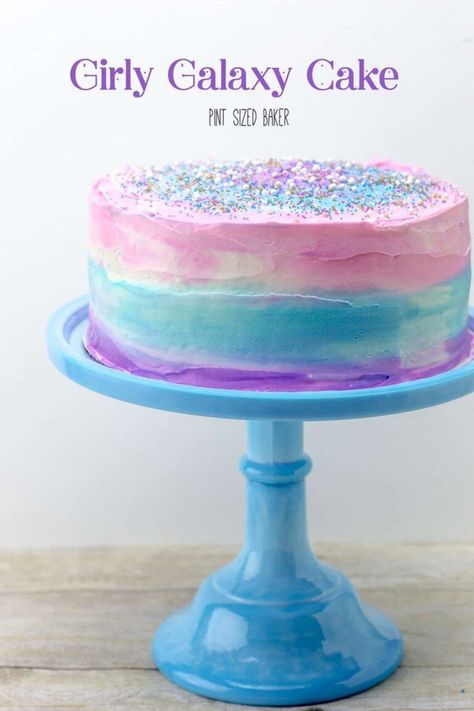 Galaxy Cake Tutorial Easter Sunday Desserts, Galaxy Party, Galaxy Cake, Girl Cake, Cake Tutorial, Savoury Cake, Girl Cakes, Kids Cake, Let Them Eat Cake