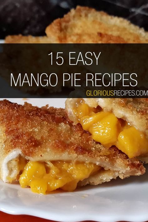 Mango Pie Recipes Mango Pie, Mango Dessert Recipes, Mango Dessert, Easy Pie Recipes, Mango Recipes, Mini Pies, Best Dessert Recipes, Pie Crust, Pie Recipes