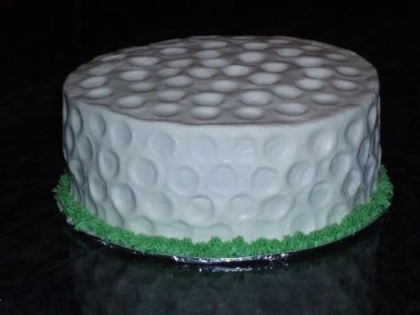 Golf Ball Cake — Birthday Cake Photos Golf Ball Cakes, Golf Cakes For Men Birthdays, Chess Cakes, Golf Ball Cake, Golf Birthday Cakes, Sports Cakes, 70 Birthday, 60th Bday, Golf Cake