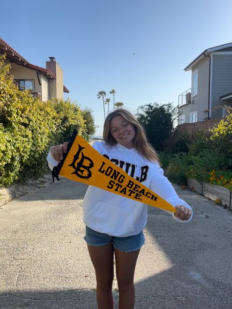 Long Beach University California, Cal State Northridge, Cal State Long Beach Aesthetic, Csulb Aesthetic, Csu Long Beach, Beach Dorm, California State University Long Beach, Cal State Long Beach, College Merch