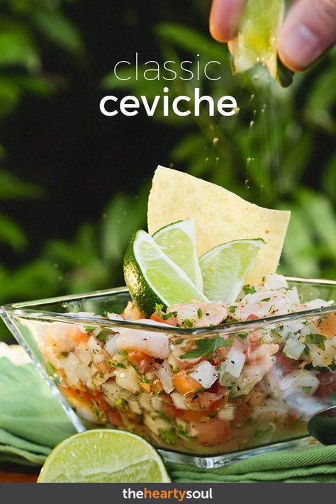 Here’s how to make ceviche using the traditional Latin American method to prepare fresh fish – cubes of red snapper are cooked by lime and lemon juice. Serve this delicious summer ceviche wrapped in corn tortillas or with chips. Great for your next backyard barbecue, or even as a date night appetizer! #ceviche #fish #healthy How To Make Ceviche Fish, Cuban Ceviche Recipe, Red Snapper Ceviche Recipe, Civeche Recipe, Seviche Recipes, Fish Ceviche Recipe, Ceviche Recipe Fish, Scallop Ceviche Recipe, Summer Ceviche