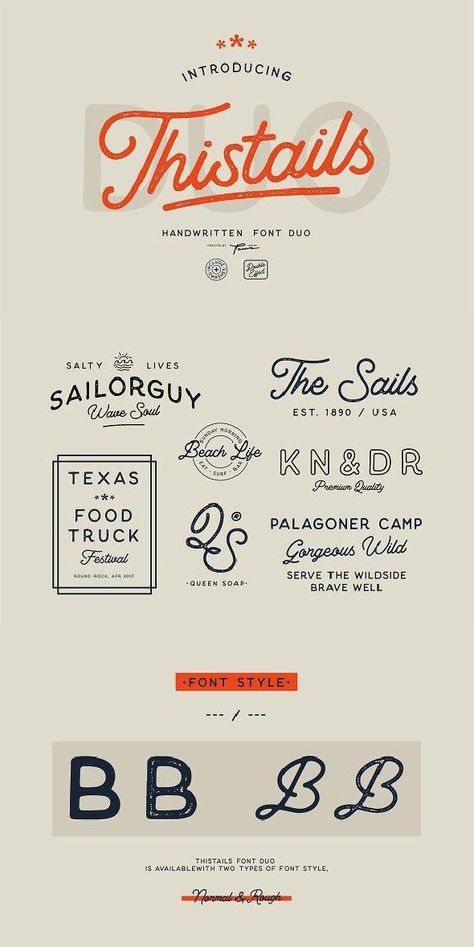 Thistails Font Duo. fonts, font ideas, font inspiration, font typography,          font graphic, beautiful fonts. #fonts #font affiliate Kombinasi Font, Fonts Script, Business Fonts, Boutique Logo Design, Font Ideas, Vintage Logos, Bg Design, Font Typography, 타이포그래피 포스터 디자인