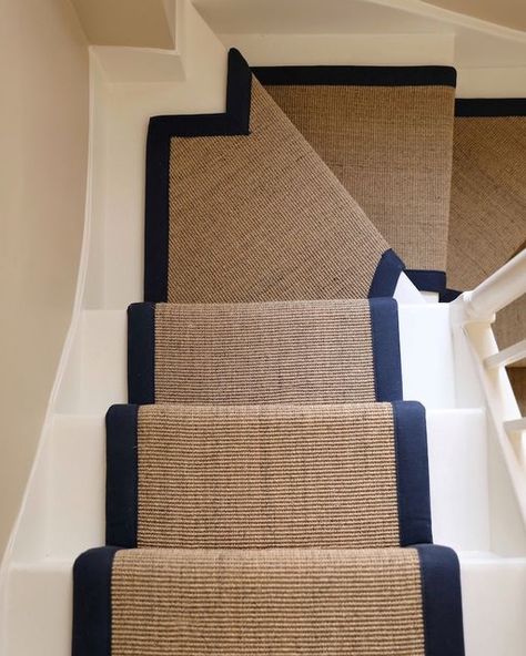 Alternative Flooring on Instagram: "Our new campaign is taking a stand for local businesses and communities, aiming to make our high streets the vibrant heart of Britain. It's time to SHARE THE LOVE; BUY YOUR CARPETS LOCALLY- let’s show some appreciation and get behind the independent retailers. Our Sisal Boucle in the home of @amelialiana was expertly fitted by @lordshipflooringcompany -- #alternativeflooring #flooringyoufallinlovewith #differentfeelsgood #sharethelove #buylocal #buycarpetsl Navy Stair Runner, Sisal Stair Runner, Amelia Liana, Beach Stairs, London Beach, Brunswick Street, Alternative Flooring, House Staircase, Hallway Carpet