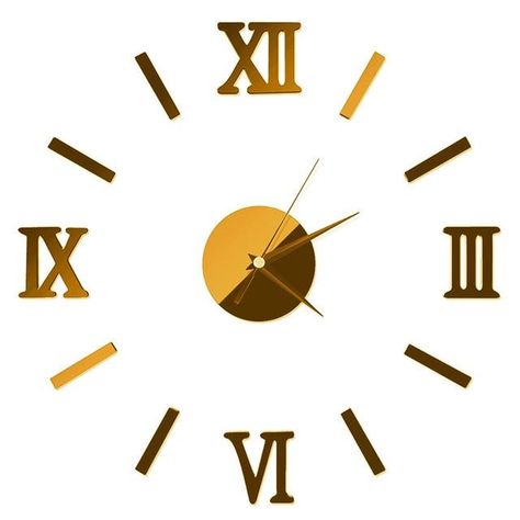 Modern DIY Mirror Effect 3D wall clock with Roman Numerals, in 4 styles. Material:Acrylic Colors: Black, Silver, Gold, Red Feature: Antique Style Thickness:2-3mm Hour pointer length:75mm Minute pointer length:95mm Second pointer length:125mm Intermediate disk Length:80mm Diameter of this clock Style:European and American Style Form:Single Face Combination:Multi-piece Set Motivity Type:Quartz Display Type:Needle Applicable Placement:Living Room, Study Features: 1. European and American Style. 2. Clock On Wall, Wall Clock Sticker, Wall Clock Kits, Gold Wall Clock, Big Wall Clocks, 3d Wall Clock, Diy Wall Clock, Digital Wall Clock, Diy Clock Wall