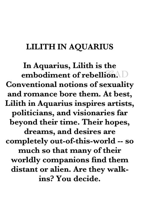 Lilith Aquarius Aesthetic, Lilith In Aquarius Aesthetic, Lilith Aquarius, Lilith In Aquarius, Mother Lilith, Astrology Humor, Venus In Pisces, Astrology Houses, Aquarius Aesthetic