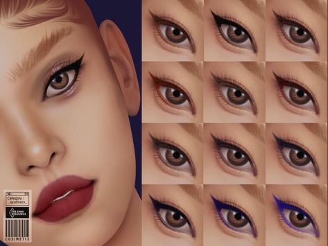 The Sims Resource - Eyeliner | N54 Sims 4 Cc Waterline Eyeliner, Sims 4 Cc Kiko Lashes, The Sims 4 Eyeliner Cc, Maxis Match Eyeliner, Eyeliner Cc Sims 4, Sims4 Eyeliner, Ts4 Eyeliner, Sims 4 Cc Makeup Eyeliner, Sims 4 Cas Challenge