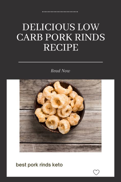 Craving something crunchy that won't wreck your Keto diet? Try this easy recipe for mouthwatering pork rinds! Perfect as a guilt-free low carb snack, these delicious bites are your go-to solution for satisfying that savory crunch, whether it's for a movie night, party, or just a mid-day treat. Our crispy pork rinds are high in protein and super low in carbs, making them the ultimate Keto-friendly option you won't want to miss out on. Give your taste buds something to celebrate with this healthy snack recipe! Pork Rinds Recipes, Pork Rind Recipes, Healthy Snack Recipe, Keto Pork, Pork Rind, Low Carb Pork, Low Carb Snack, Crispy Pork, Pork Rinds