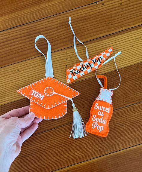 Tennessee Ornament, Knitting Needle Storage, Graduation Tassel, Graduation Ornament, State Ornaments, Tennessee State, Rocky Top, Graduation Year, White Ornaments