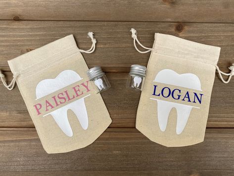 Dentist Crafts, Tooth Keepsake, Tooth Fairy Kit, Tooth Fairy Gifts, Cricket Crafts, Tooth Fairy Pillows, Coffee Gift Sets, Tooth Fairy Bag, Funny Nurse Gifts