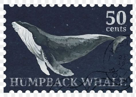 Stamp Aesthetic, Mushroom Stamp, Sticker Transparent Background, Whale Illustration, Postage Stamp Design, Sticker Transparent, Aesthetic Journal, Vintage Png, Png Aesthetic