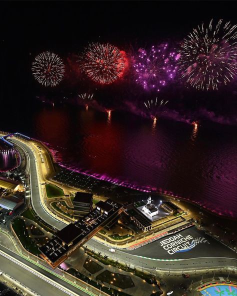 Night Races F1, Qatar Grand Prix F1, Formula 1 Night Race, F1 Fireworks, Motogp Aesthetic, Race Night, F1 2024, F1 Aesthetic, Artful Dodger