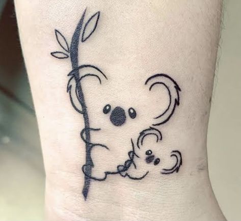 Koala Tattoo Ideas, Sarcastic Tattoos, Koala Tattoo, Sloth Tattoo, Kids Tattoo, Dragon Tattoo Ideas, Mama Tattoo, Tatoo Inspiration, Clever Tattoos