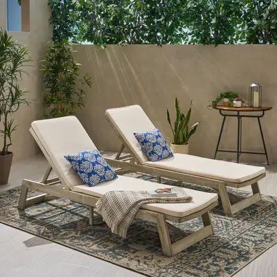 Buy Outdoor Chaise Lounges Online at Overstock | Our Best Patio Furniture Deals Wood Chaise Lounge, Pool Chaise Lounge, Pool Chaise, Pool Lounge Chairs, Pool Chairs, Outdoor Chaise Lounge Chair, Outdoor Deck Furniture, Patio Chaise Lounge, Best Outdoor Furniture