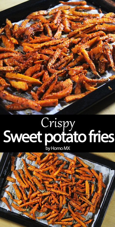 Low Carb Sweet Potato Fries, Crunchy Sweet Potato Fries, Sweet Potato Fries Recipe, Air Fryer Sweet Potato Fries, Potatoes Fries, Sweet Fries, Crispy Sweet Potato Fries, Sweet Potato Recipes Fries, Mini Peppers