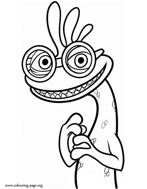 Have fun with this amazing coloring page from movie Monsters University. Here you will find Randy Boggs, a peculiar lizard-like monster. Check it out and enjoy! Monsters Coloring Pages, Randall Boggs, Monster Coloring Pages, Monster Inc, Monsters University, Free Adult Coloring Pages, Monster University, Halloween Coloring Pages, Disney Coloring Pages