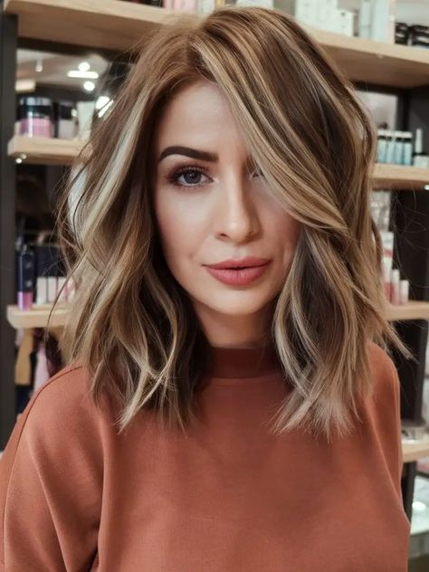 New Haircuts for Women Over 40 - 2025 - Anastasiia Netrebych - Beauty and Style Blog New Haircuts For Women, Shoulder Length Waves, Haircuts For Women Over 40, Different Face Shapes, Barrel Curling Iron, Trying Something New, Blonde Tones, Soft Layers, Heart Face Shape