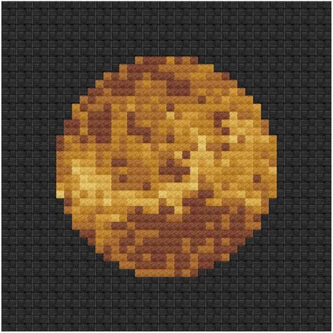 This is second planet in the patterns in galaxy cross stitch pdf pattern series I am building up for my patrons. Venus cross stitch pdf pattern - Ringcat #crossstitchpatterns #patreon #planets Planet Cross Stitch Pattern, Planets Pixel Art, Venus Embroidery, Galaxy Cross Stitch, Galaxy Embroidery, Galaxy Cross, Moon Cross Stitch Pattern, Moon Cross Stitch, Our Galaxy