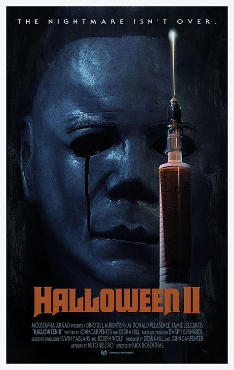 Halloween 2 1981, Jamie Lee Curtis Halloween, Scary Documentaries, Michael Myers Memes, Halloween Movie Poster, Michael Meyers, Mondo Posters, Halloween Franchise, John Carpenter Halloween