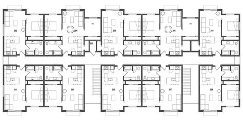 BUILD LLC--Burwell Apartments Residential Building Plan, Building Modern, Site Office, Luxury Bedroom Design, Apartment Projects, Apartment Architecture, Commercial Buildings, Building Plan, Family House Plans