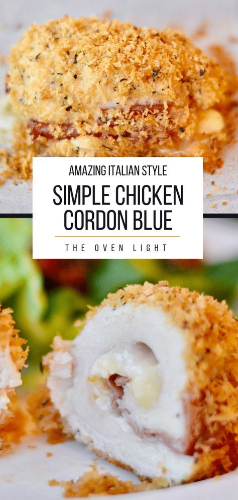 Chicken Corn On Blue, Cordon Blue Chicken, Chicken Cordon Blue Easy, Brie And Prosciutto, Cordon Blue, Dinner Simple, Amazing Chicken, Chicken Cordon, Chicken Cordon Bleu