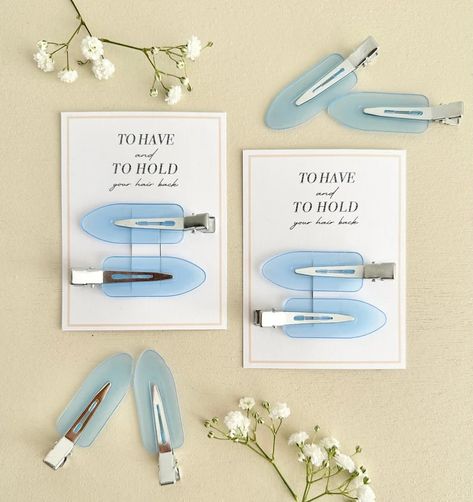 To Have and to Hold Your Hair Back Flat Hair Clips Bridesmaid Box Accessories Bridesmaid Gifts Wedding Day Accessories - Etsy Blue Bridesmaids Proposal, Bridesmaid Wedding Gifts From Bride, Bridesmaid Custom Gifts, Bridesmaid Claw Clip, Bridesmaid Hair Clip, Blue Bridesmaid Gifts, Beach Bridesmaid Gifts, Something Blue Bridal Party, To Have And To Hold Your Hair Back