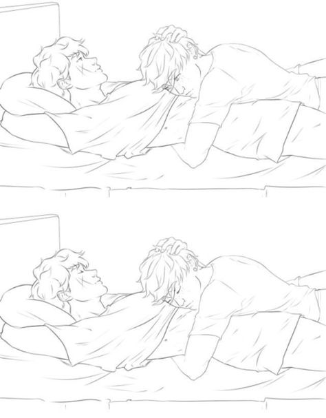 Mlm Couple Drawing Reference, Mlm Pose Reference Drawing, Couple Laying Together Drawing, Mlm Drawings Reference, Mlm Couple Drawing, Mlm Couple Poses, Gay Drawing Reference, Gay Poses Drawing Reference, Couple Laying Together