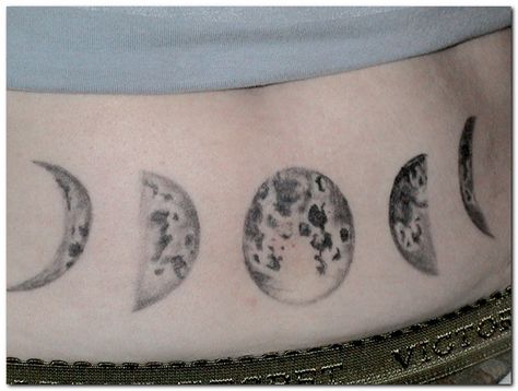 What is tattoo Tuesday about? | Gunsmoke and Knitting Moon Cycle Tattoo, Lower Back Tattoo Designs, Lower Back Tattoo, Dna Tattoo, Moon Phases Tattoo, Lady Bug Tattoo, Girl Back Tattoos, Moon Lover, Marvel Tattoos