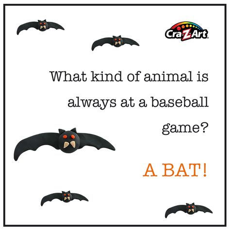 Funny, kid-friendly jokes, good for the whole family! #halloween #baseball #bat Baseball Jokes For Kids, Classroom Jokes, Cracker Jokes, Kids Jokes And Riddles, Kid Friendly Jokes, Kids Humor, Kid Jokes, Kids Jokes, Funny Corny Jokes